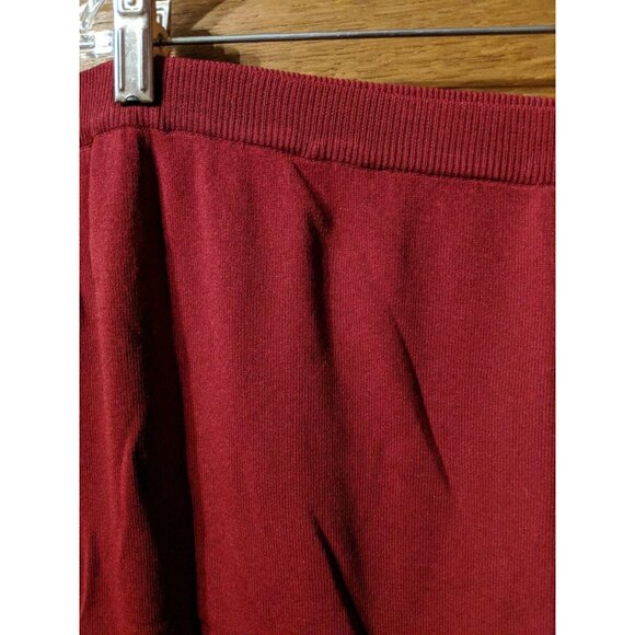 Studio G Straight Skirt Size 2X Stretch Red Maroon - Picture 2 of 6